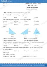 Đề kiểm tra học kì 1 Toán 5 Kết nối tri thức - Đề số 4
